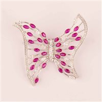 Brooch Ultima Edizione Woman in Silver SA00307-ROSSO